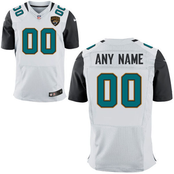 Nike Jacksonville Jaguars Customized White Stitched Elite Men's NFL Jersey